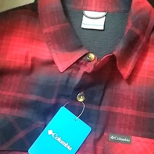 Brand new Columbia Fleece lined Flanel Coat